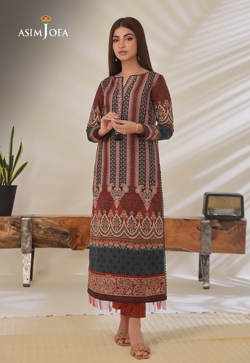 AJBP-25 - Asim Jofa Basic Print Suit