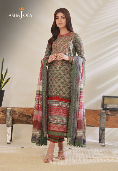 AJBP-08 - Asim Jofa Basic Print Suit