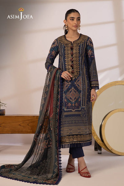 AJBP-13 - Asim Jofa Basic Print Suit