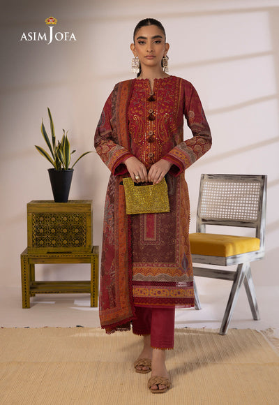 AJBP-15 - Asim Jofa Basic Print Suit