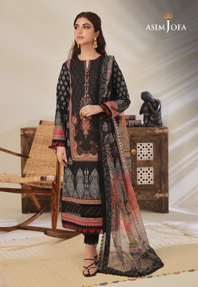 AJBP-17 - Asim Jofa Basic Print Suit