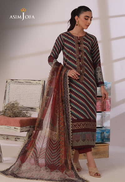 AJBP-22 - Asim Jofa Basic Print Suit