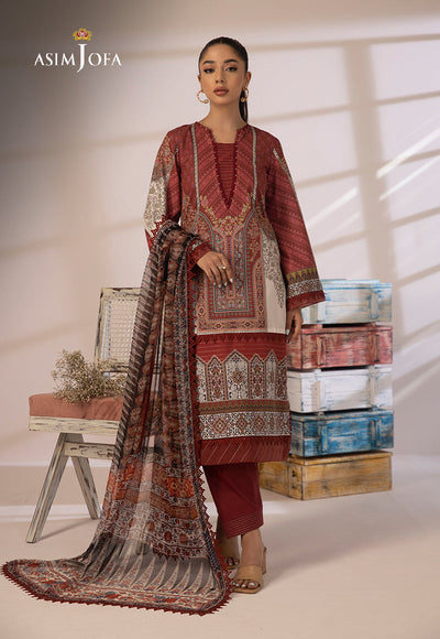 AJBP-05 - Asim Jofa Basic Print Suit