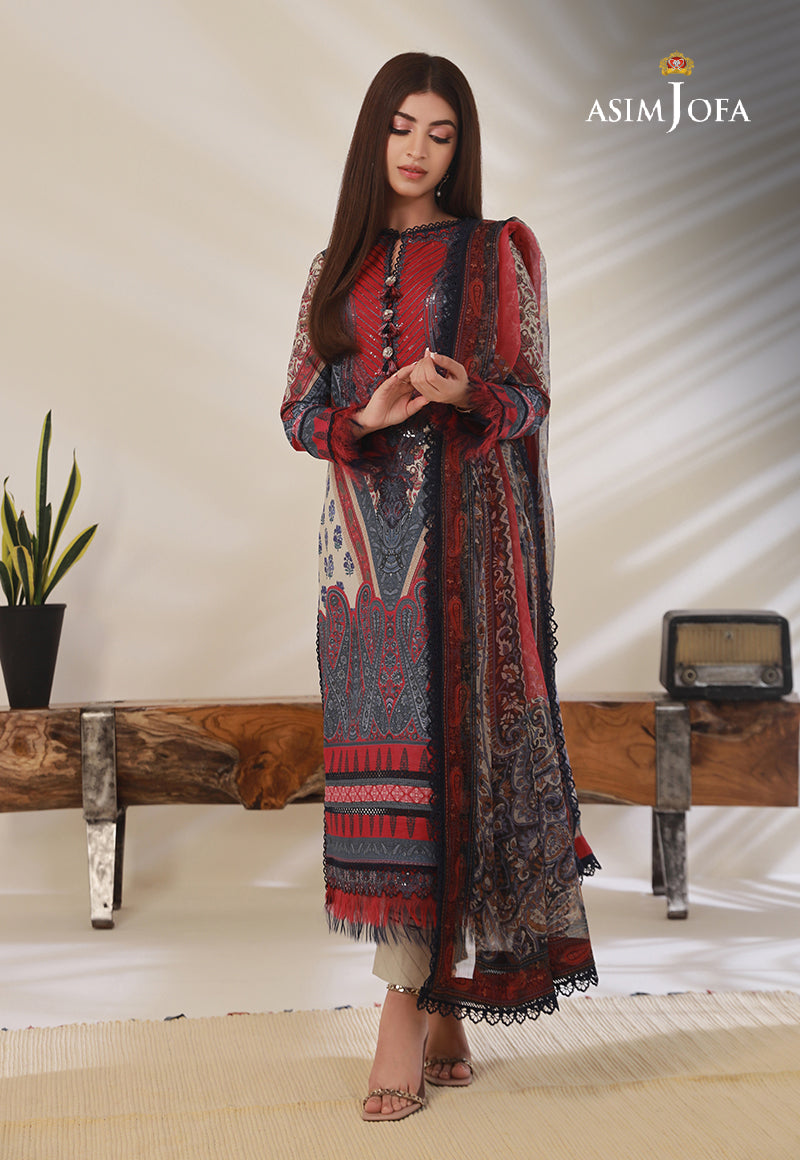 AJBP-14 - Asim Jofa Basic Print Suit