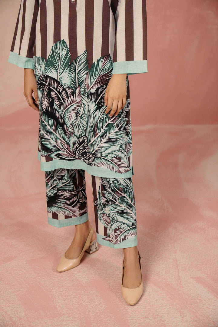 Karandi Brown 2 Piece Suit - Nishat
