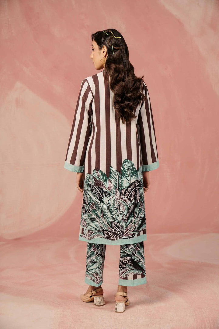 Karandi Brown 2 Piece Suit - Nishat