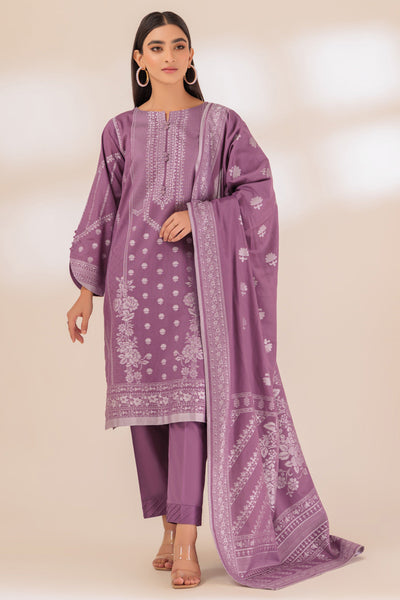 Jacquard Purple 3 Piece Suit - Bonanza