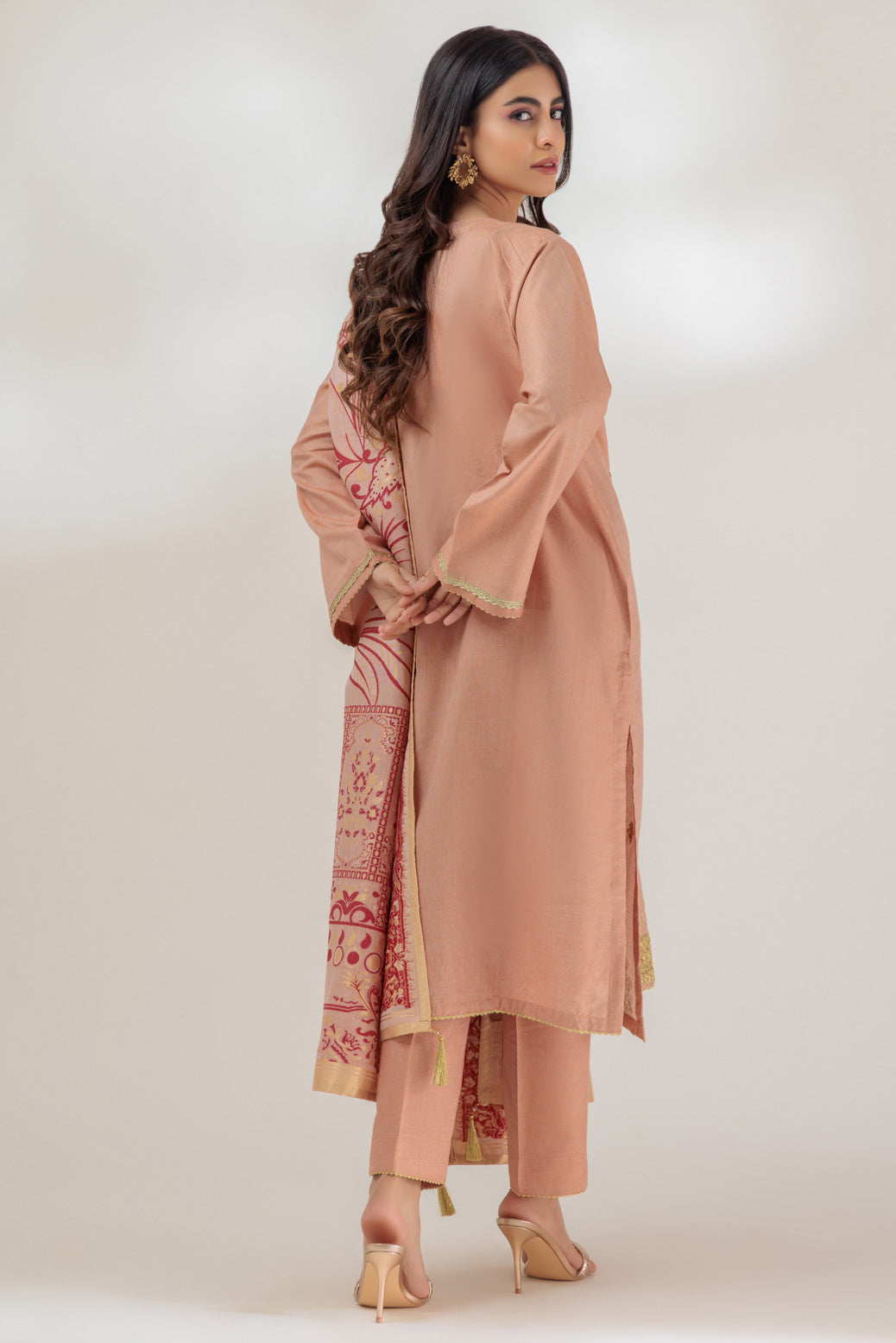 Maisuri Peach 3 Piece Suit - Bonanza