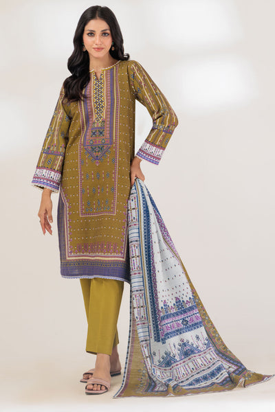 Khaddar Green 3 Piece Suit - Bonanza