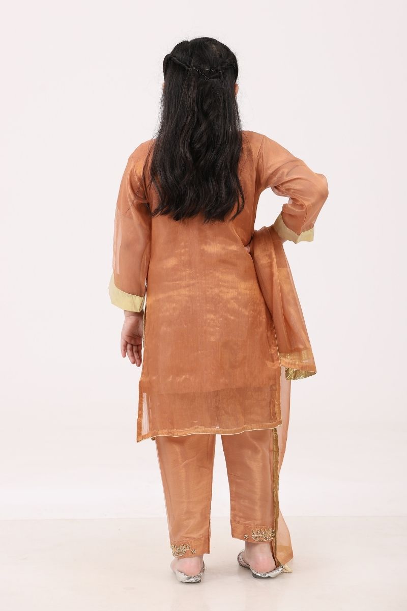 Peach 3 Piece Suit - Lakhtai Kids