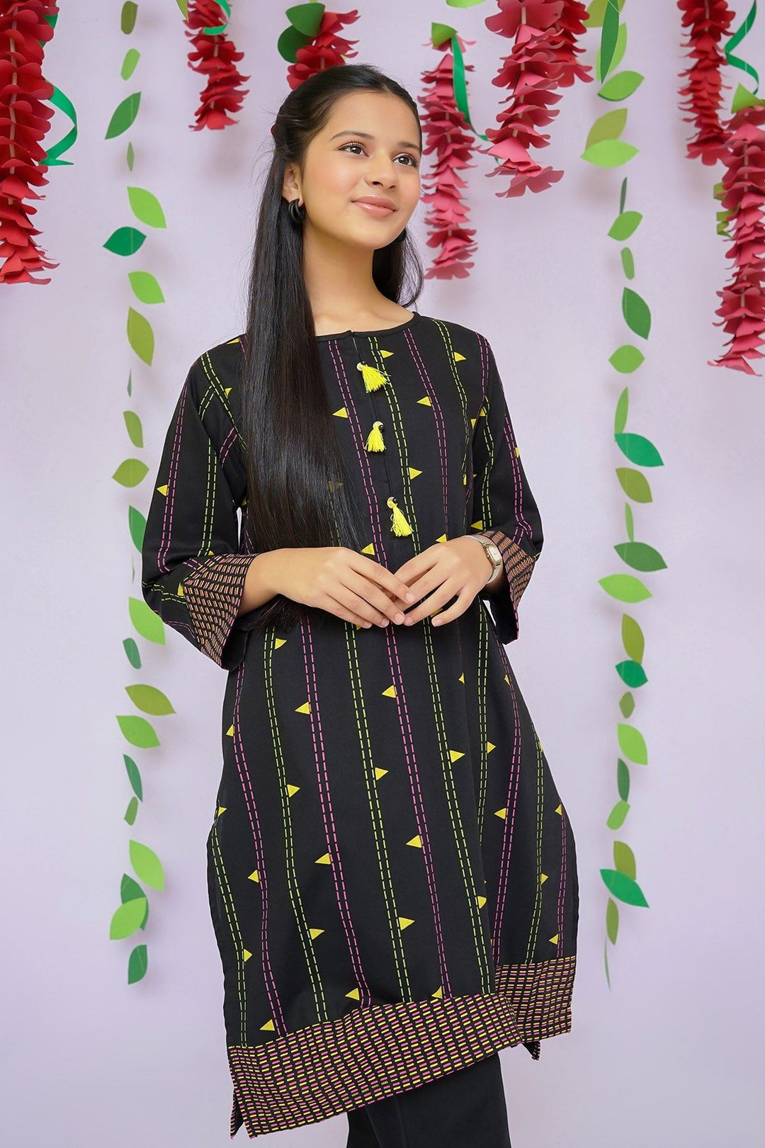 Cotton Black 2 Piece Suit - Ochre