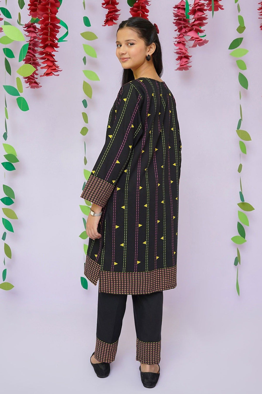 Cotton Black 2 Piece Suit - Ochre