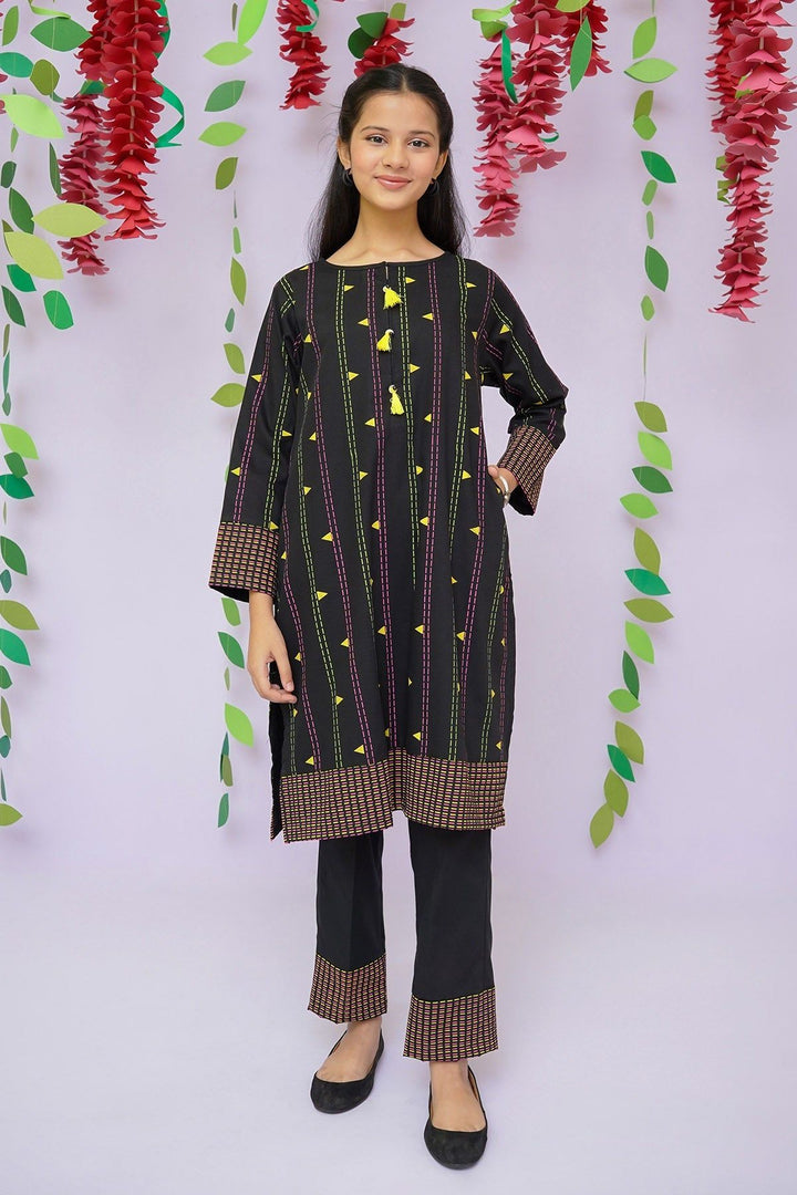 Cotton Black 2 Piece Suit - Ochre