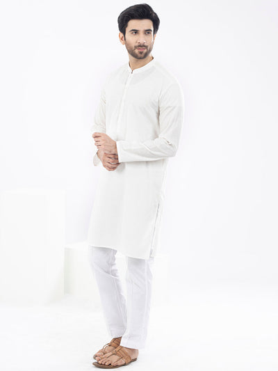 Cotton White Kurta - Almirah