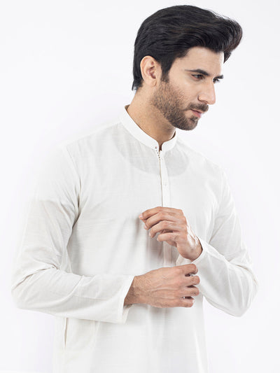 Cotton White Kurta - Almirah