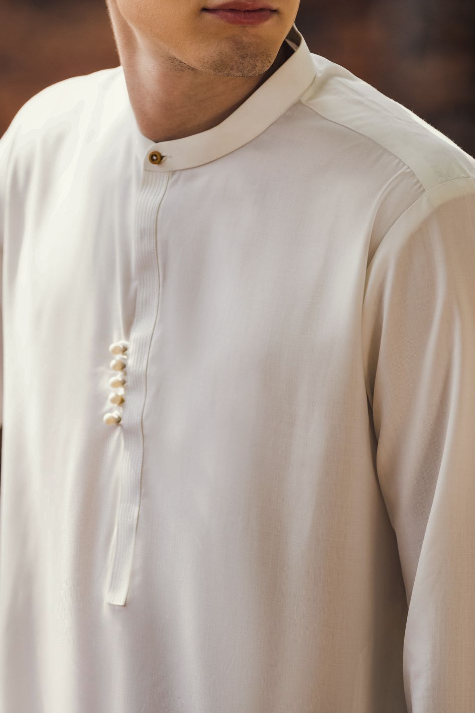 Polyester Viscose White Kurta Trouser - J. Junaid Jamshed