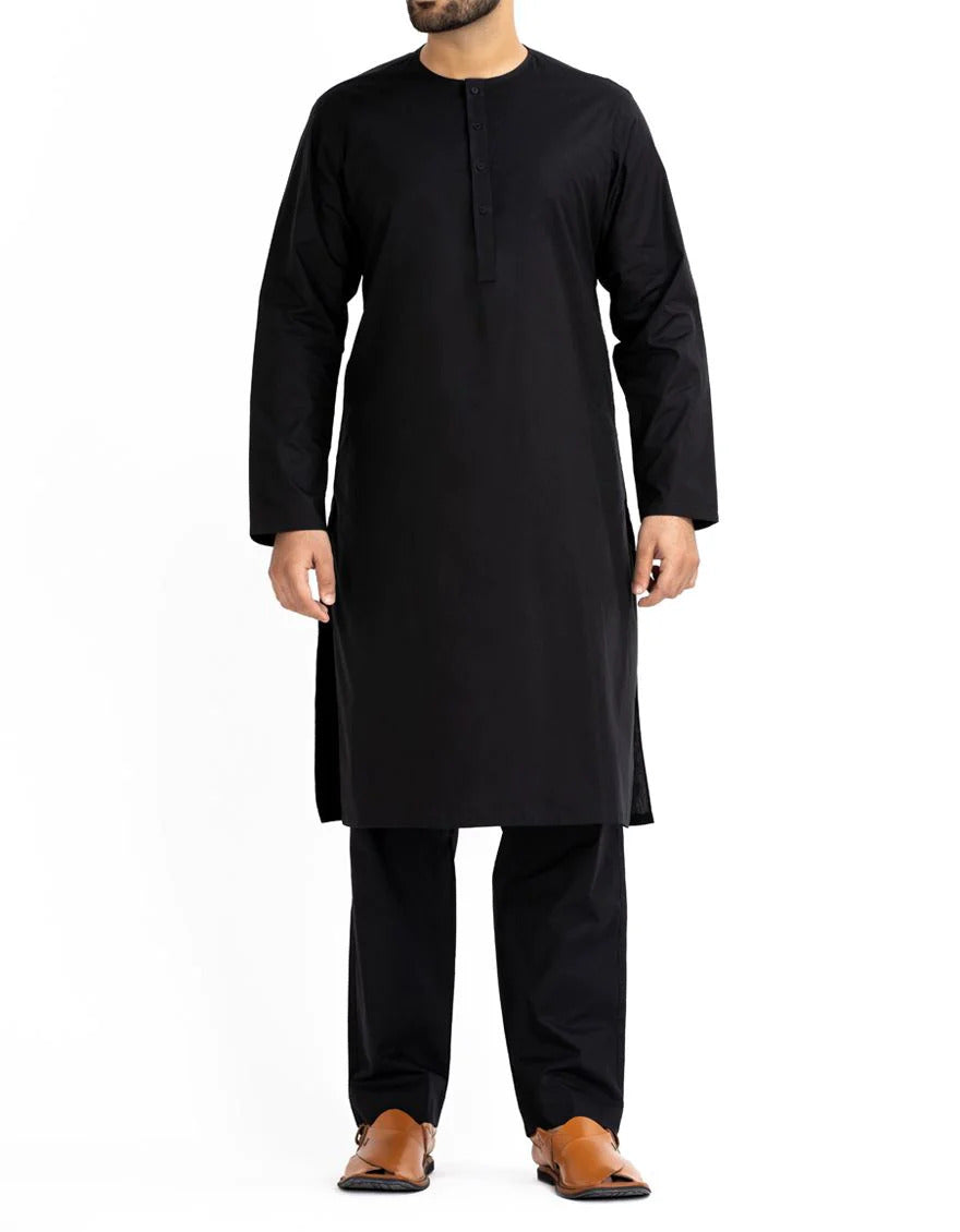 Black Inner Suit - J. Junaid Jamshed