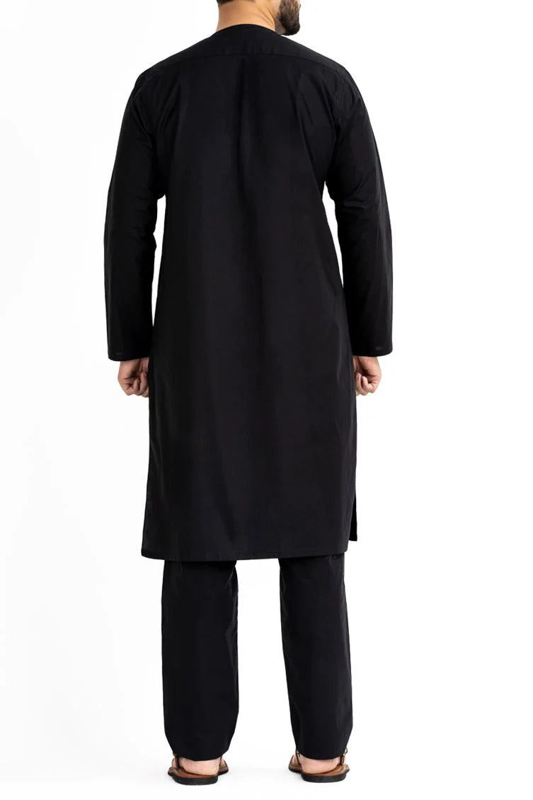 Black Inner Suit - J. Junaid Jamshed