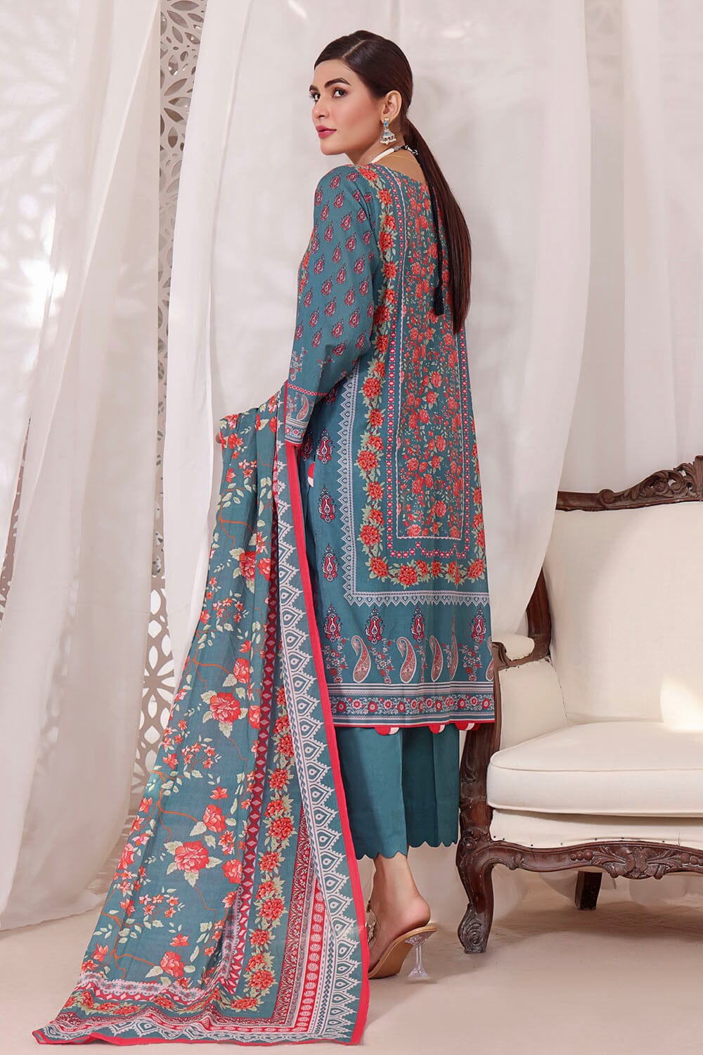 Lawn Zinc 3 Piece Suit - Khas