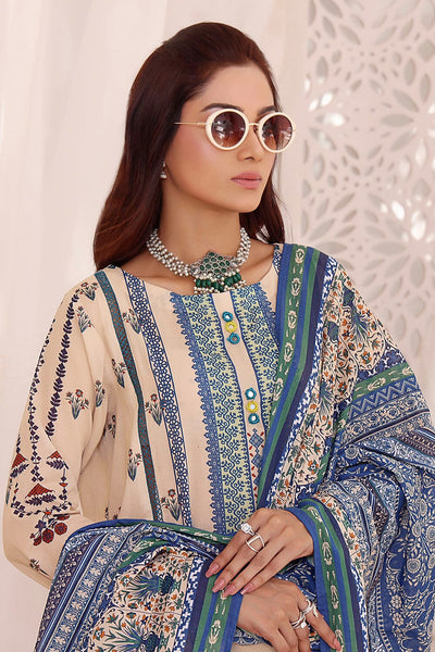 Lawn Skin 3 Piece Suit - Khas