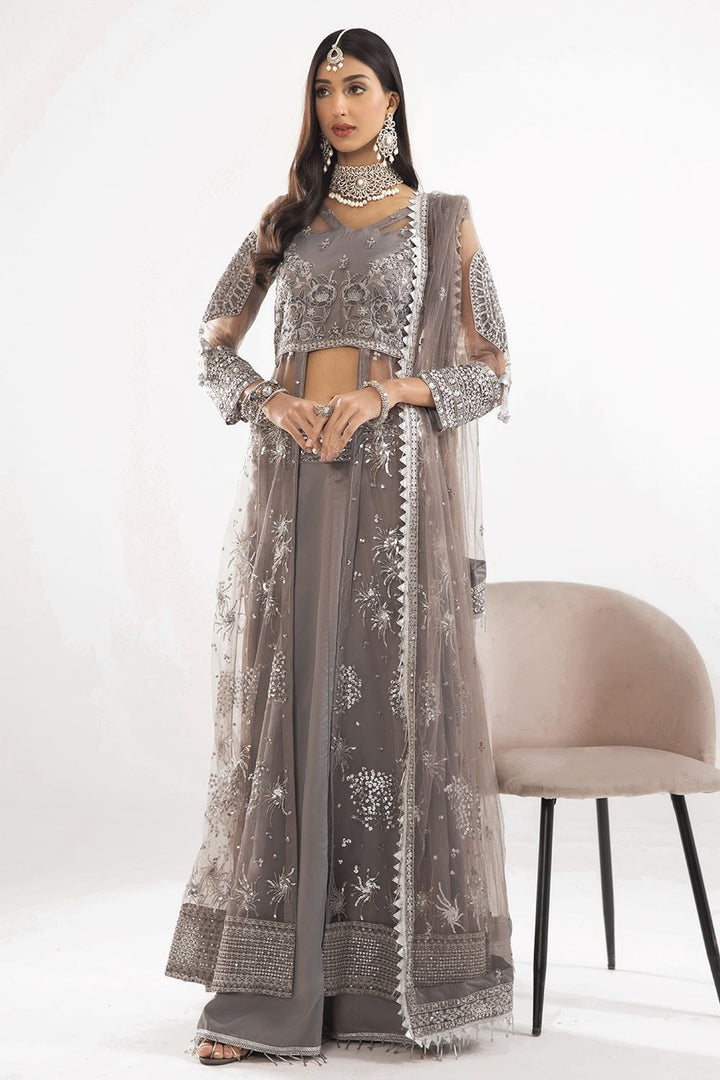 Net Grey 3 Piece Suit - Lawn