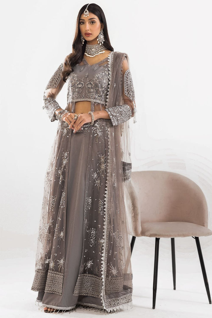 Net Grey 3 Piece Suit - Lawn