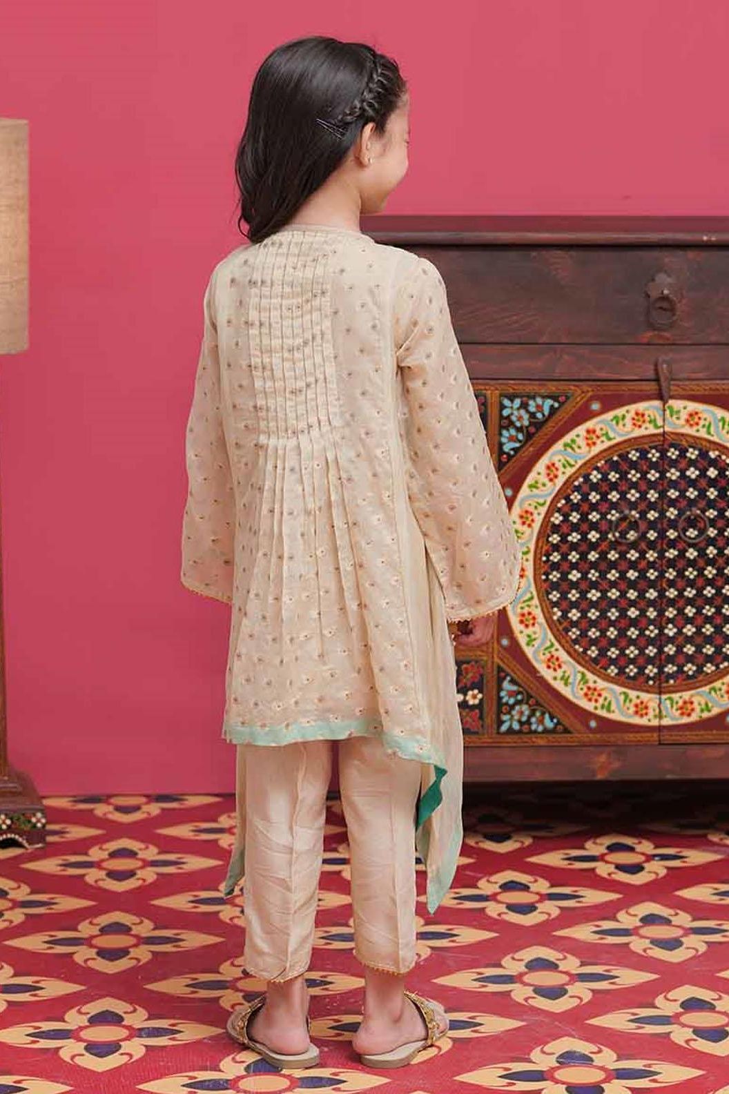 Banarsi Fawn 3 Piece Suit - Senorita