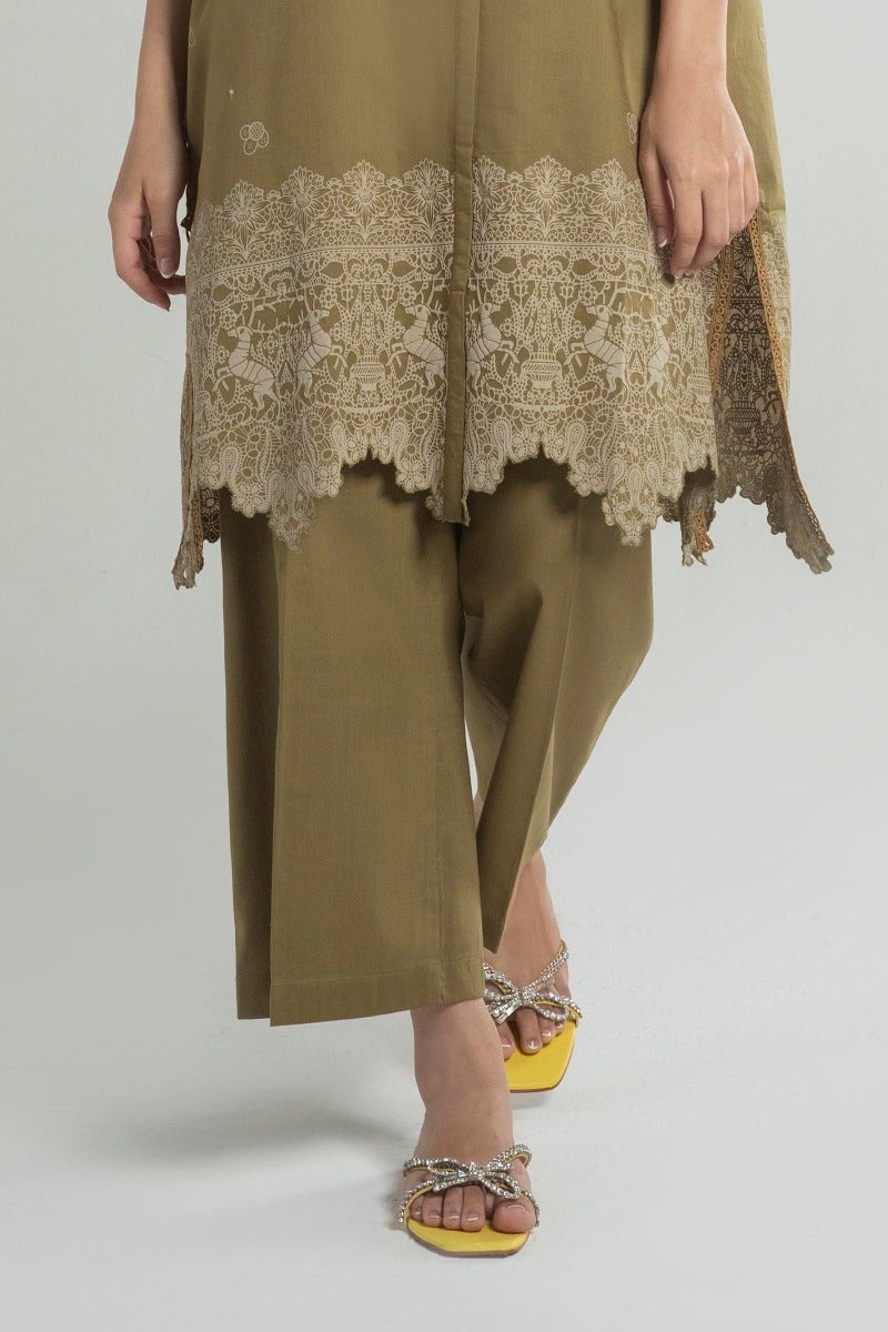 Olive Green Culotte - Sana Safinaz RTW