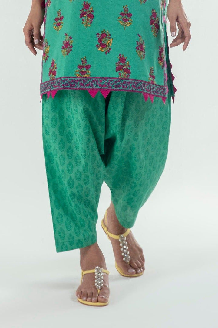 Green Shalwar - Sana Safinaz RTW